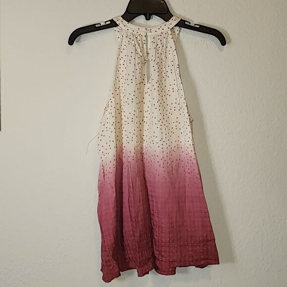 NWOT Ambre Mauve Polkadot top - Picture 4 of 4